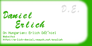 daniel erlich business card